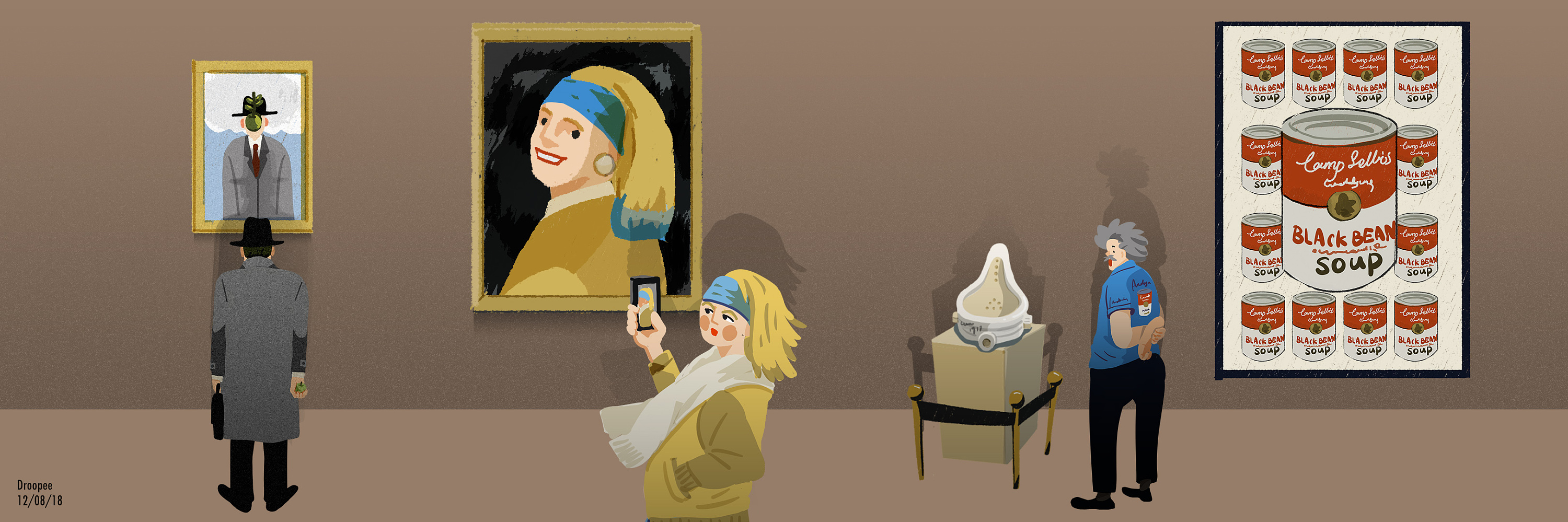 美术馆|插画|商业插画|droopee_wong - 原创作品 - 站酷 (zcool)