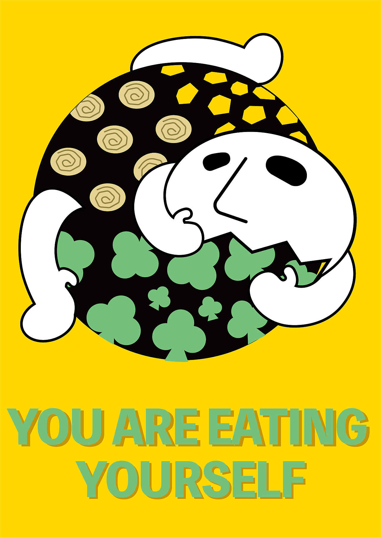 You are eating yourself（图ZMjUxNDk1MjMy） - 海报 - 站酷设计师设计小立原创素材 - 站酷ZCOOL