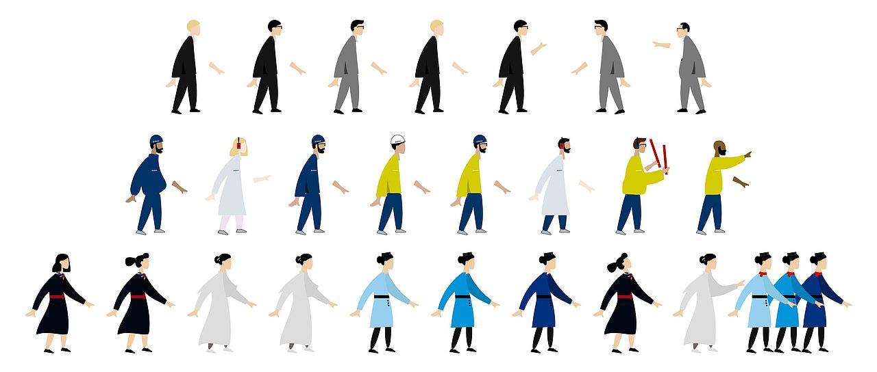 新风格的波音777X插画