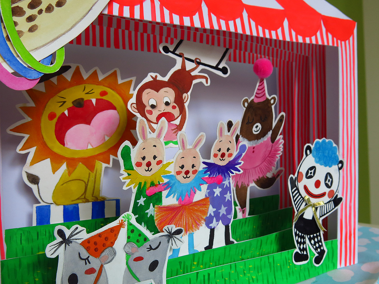 马戏团隧道书（图ZMTE0OTg1OTg0） - 儿童插画 - 站酷设计师格林橙原创素材 - 站酷ZCOOL