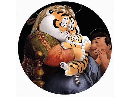 世界名画系列-椅中圣母