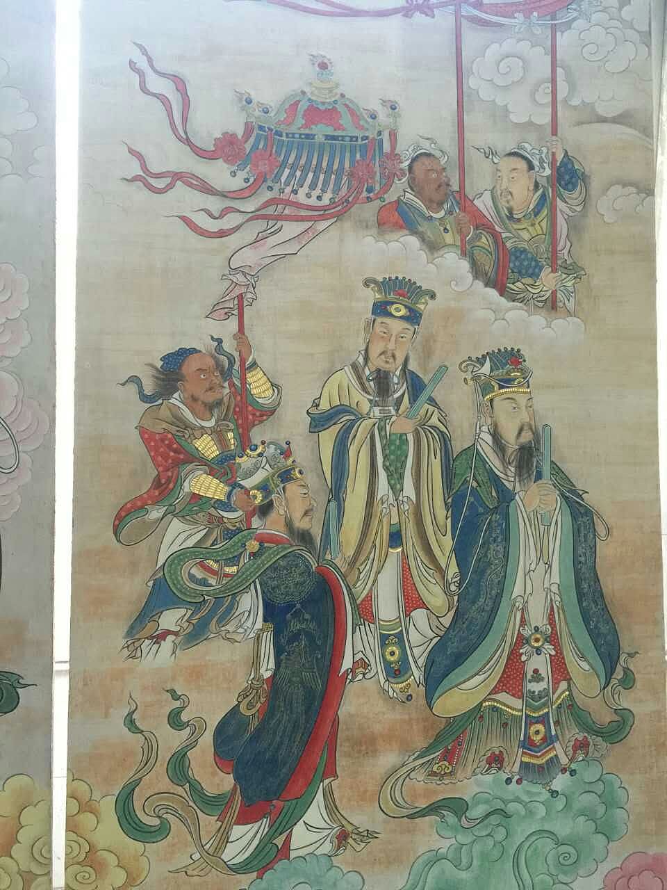 大光画记 山西高平炎帝陵炎帝大殿主体泥墙传统壁画（图ZNzIwNDAwNjQ=） - 绘画 - 站酷设计师大光明王原创素材 - 站酷ZCOOL