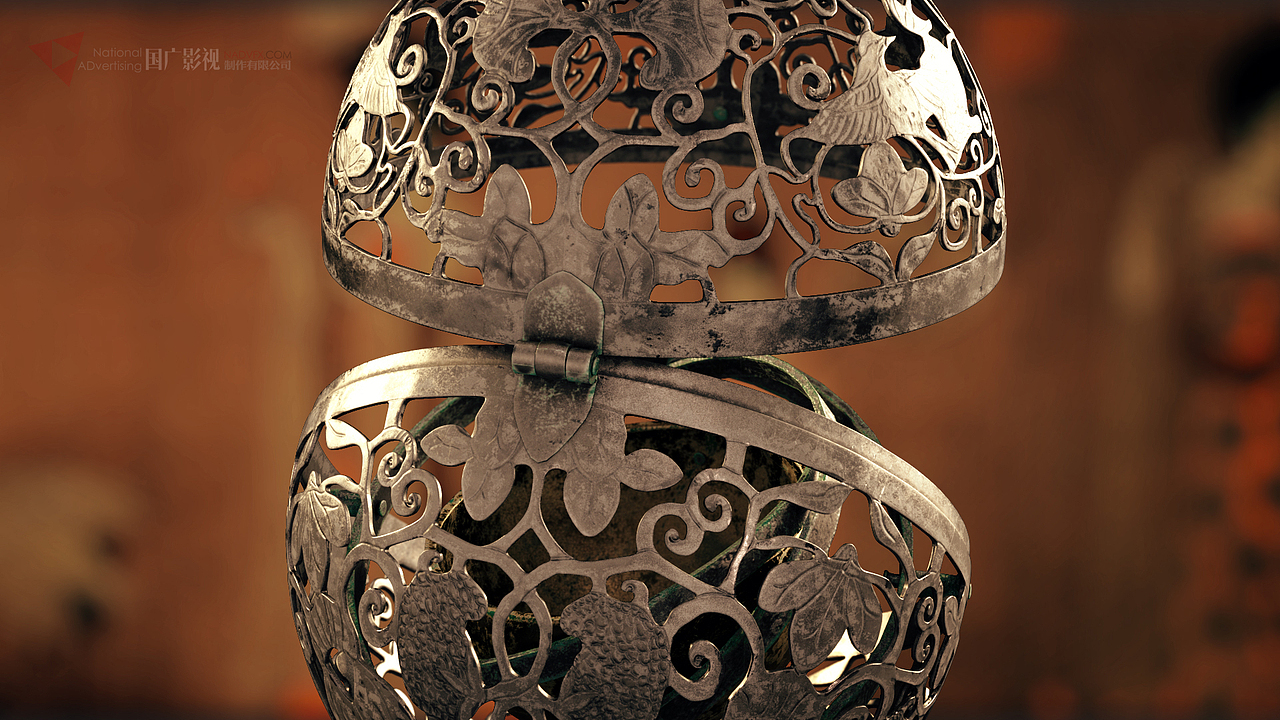 唐葡萄花鸟纹银香囊（图ZMTU4NTY2MjAw） - 动画/影视 - 站酷设计师卧墨斋原创素材 - 站酷ZCOOL