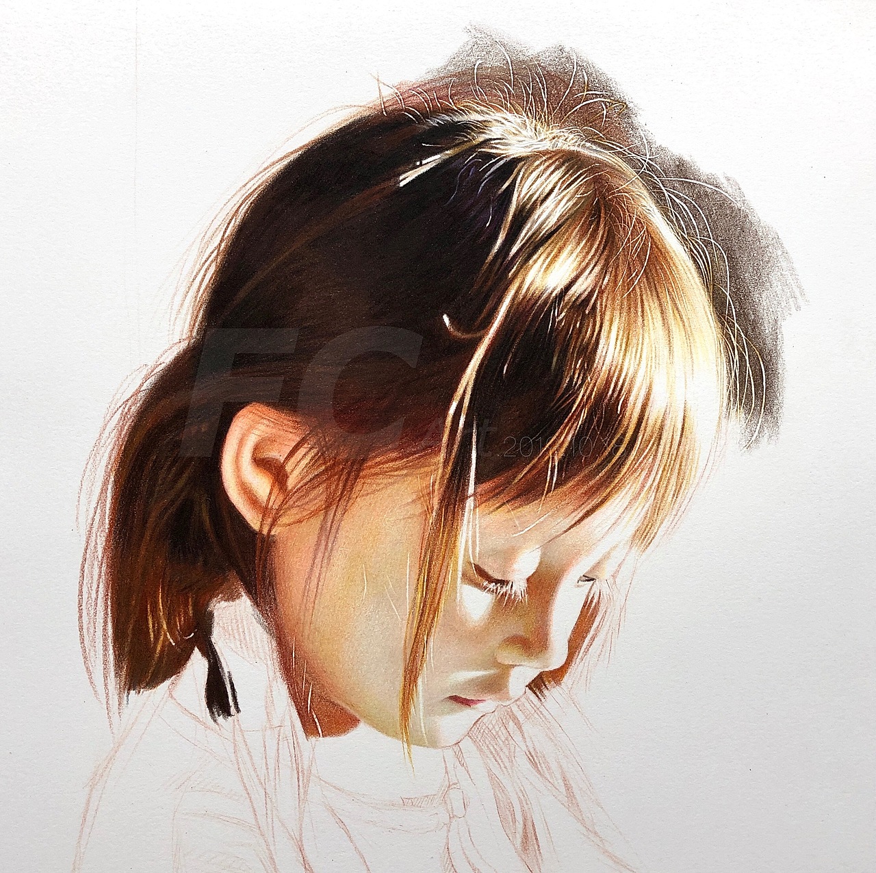 彩铅人物 -《光》