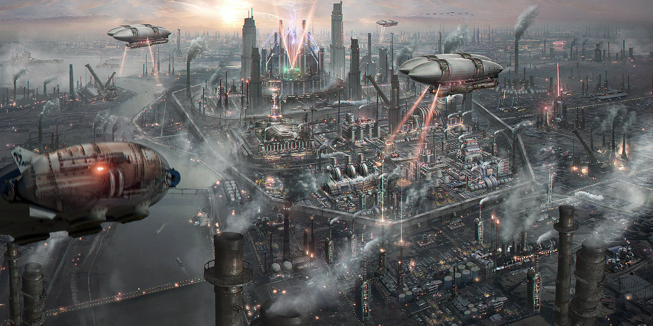 工业朋克风-斯塔克城|影视|其他影视|soomatch_原创作品-站酷zcool