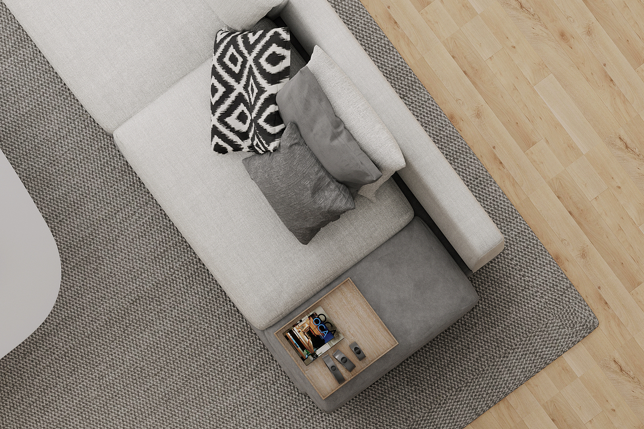 现代原木色调 平层（图ZMjg2MzEyOTQw） - 建筑/空间 - 站酷设计师听夏_原创素材 - 站酷ZCOOL