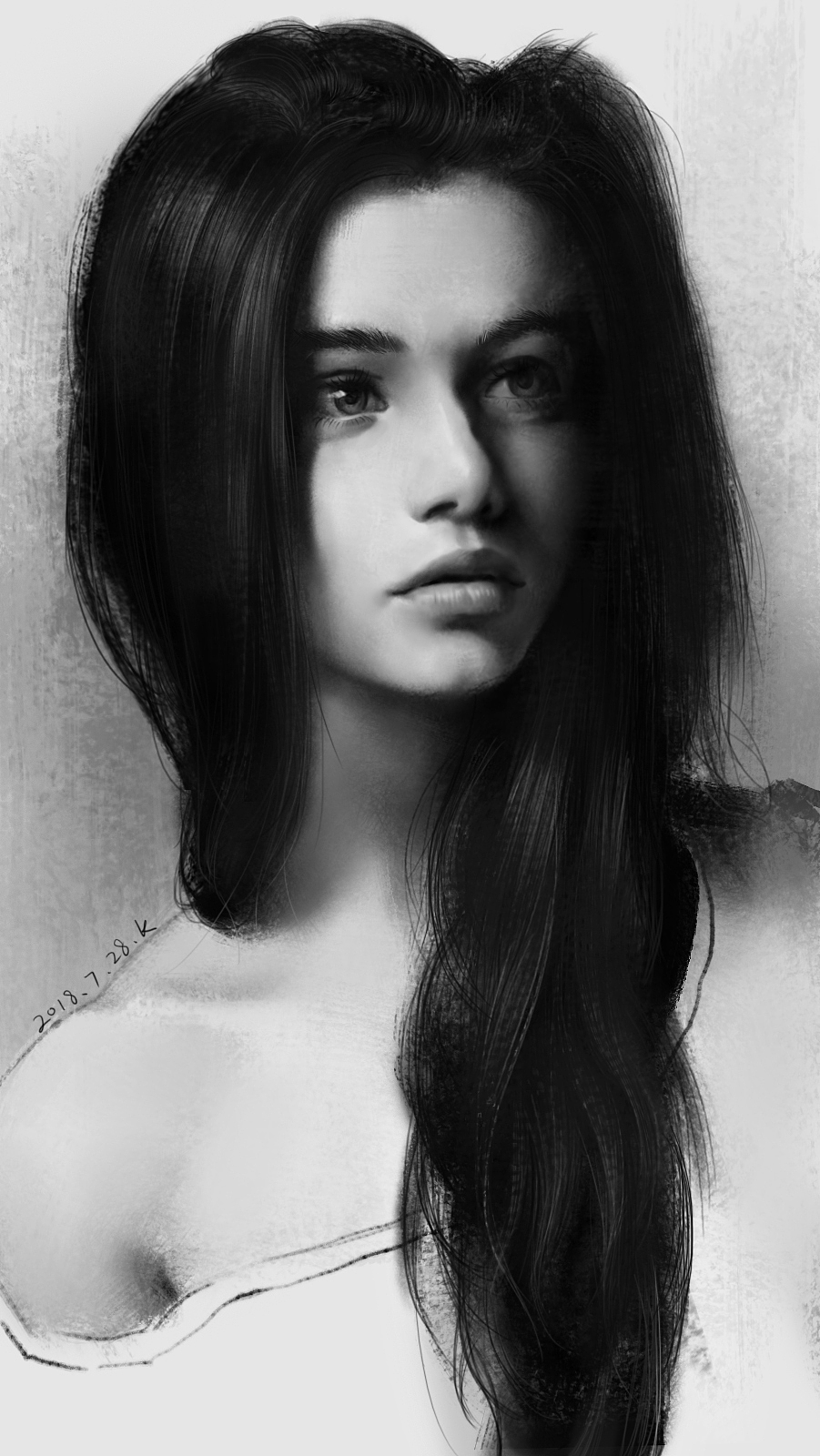 黑白头像练习（图ZMTI4MDExODQ0） - 游戏原画 - 站酷设计师K_A库原创素材 - 站酷ZCOOL