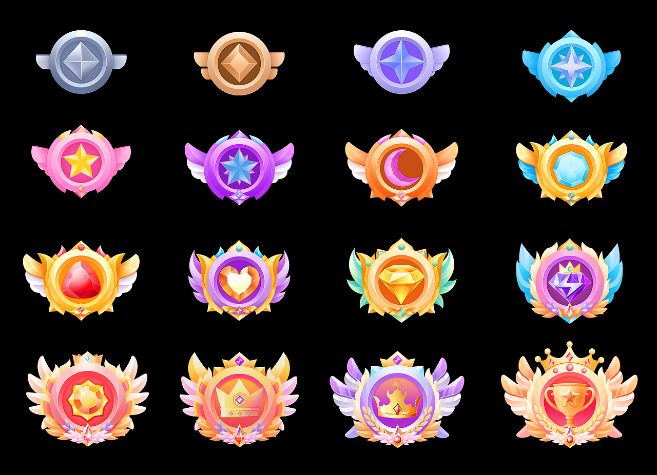 等级图标（图ZMjQwODM5MjQ0） - 图标 - 站酷设计师小学子原创素材 - 站酷ZCOOL