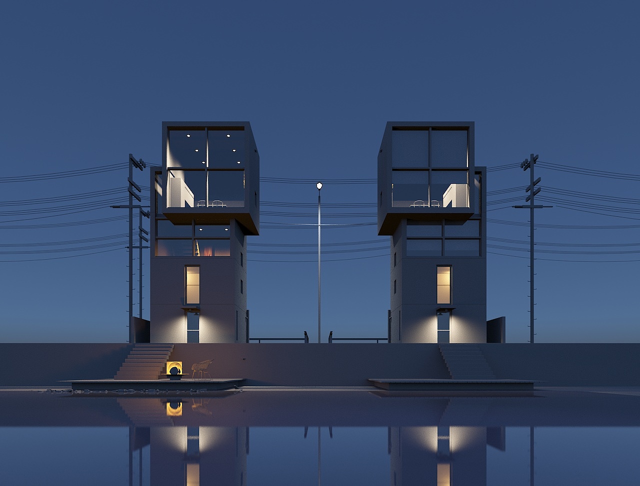 建筑渲染练习 - 原创作品 - 站酷(zcool)