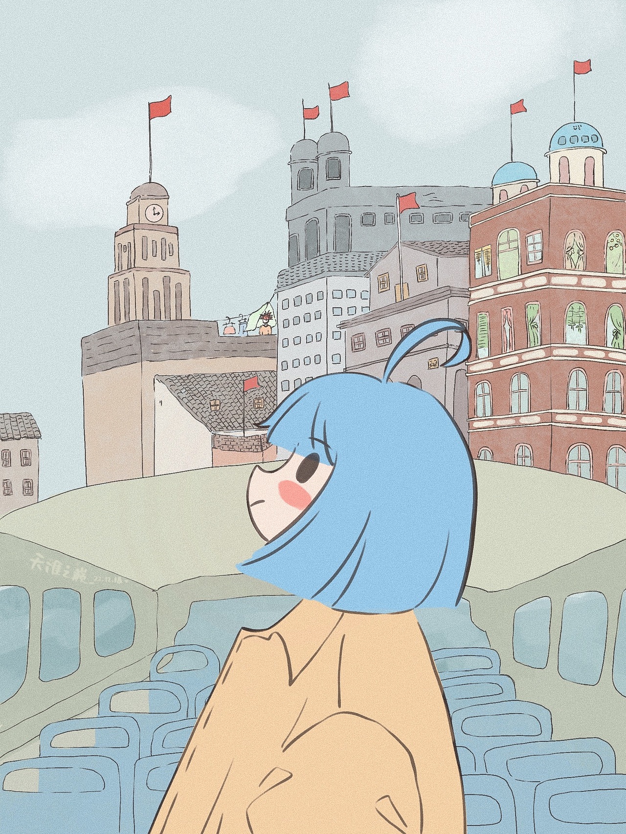 以簡單的心，赴生活的約 | 手繪城市-魔都（1-12/365）（圖ZMzI1OTg2ODQw） - 創(chuàng)作習(xí)作 - 站酷設(shè)計(jì)師畫畫滴天涯原創(chuàng)素材 - 站酷ZCOOL