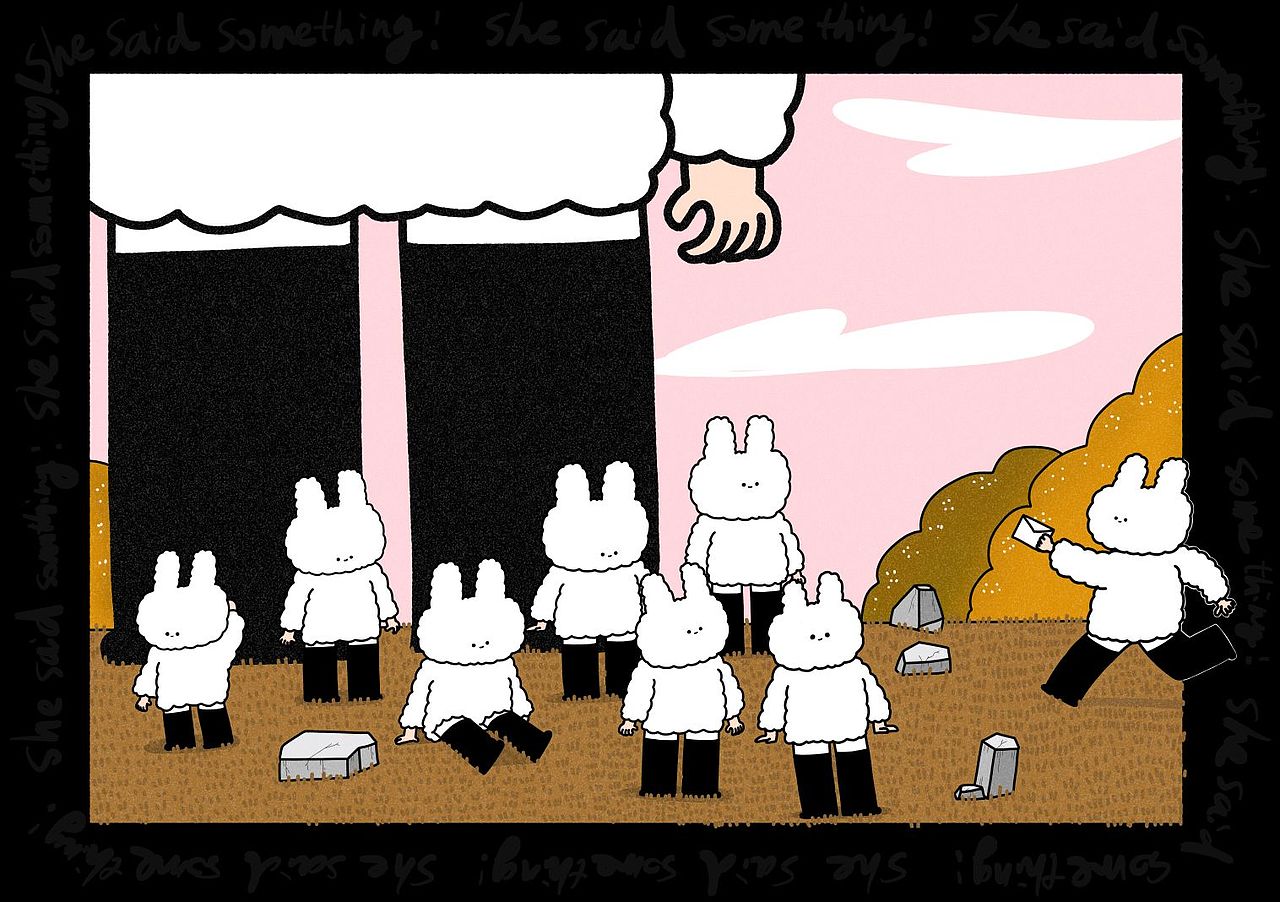 《一个名叫棉棉兔的兔子—签约艺人》|2022展览（图ZMzIzOTQ4MTU2） - 新锐潮流插画 - 站酷设计师MAYIBO_原创素材 - 站酷ZCOOL