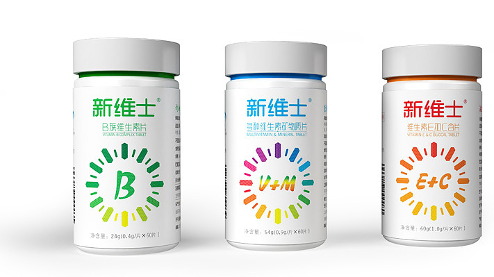 维生素包装设计，维生素软胶囊包装设计，B族维生素包装设计，营养品包装设计，保健品包装设计，药品包装（图ZNDgxOTc5ODA=） - 包装 - 站酷设计师深圳智圆行方设计原创素材 - 站酷ZCOOL