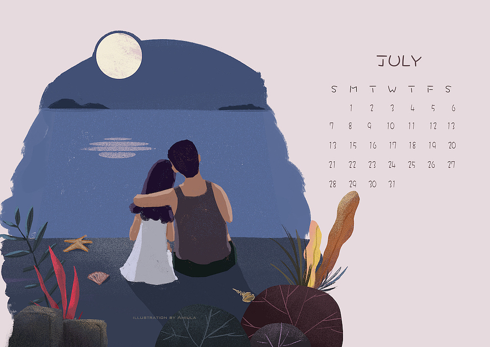 月历（图ZMjEyNDc5MTA4） - 儿童插画 - 站酷设计师Amiula原创素材 - 站酷ZCOOL