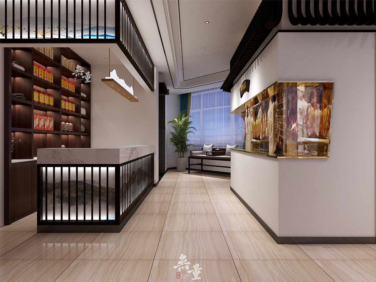 西安中餐厅装修设计--老北京大红门烤鸭（图ZMTU1NzYxMTg0） - 家装设计 - 站酷设计师无量餐饮设计原创素材 - 站酷ZCOOL