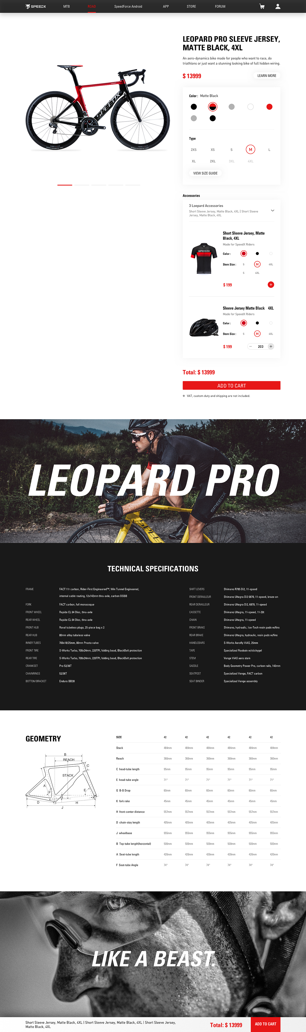 SPEEDX 官网产品页及电商页面设计