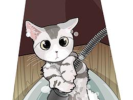 照片转卡通-猫