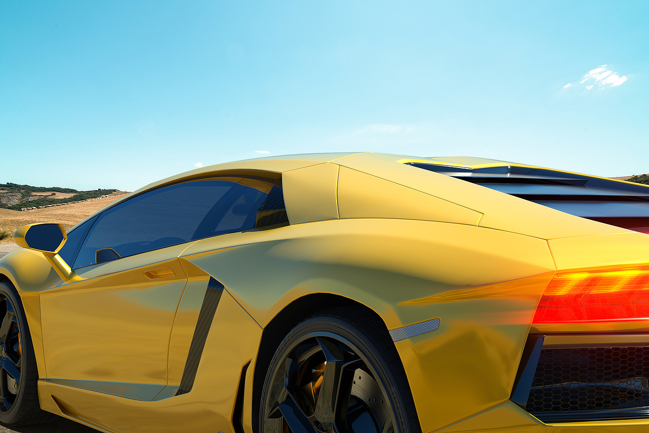汽车渲染-兰博基尼/Lamborghini Aventador LP700-4（图ZMjk1MTgzMjgw） - 机械/交通 - 站酷设计师雨桦原创素材 - 站酷ZCOOL