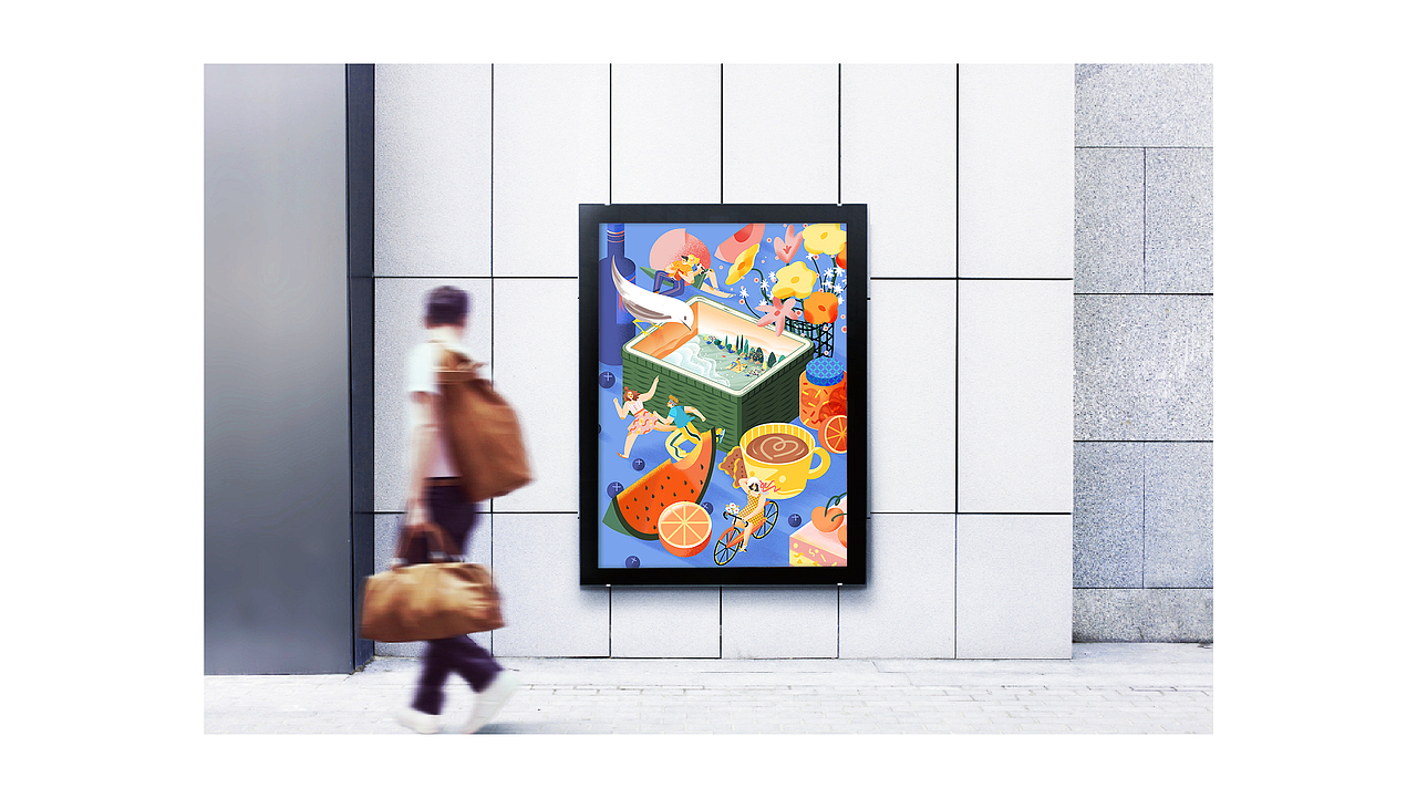 野餐（图ZMTU3NzU3ODUy） - 商业插画 - 站酷设计师Eve3L原创素材 - 站酷ZCOOL