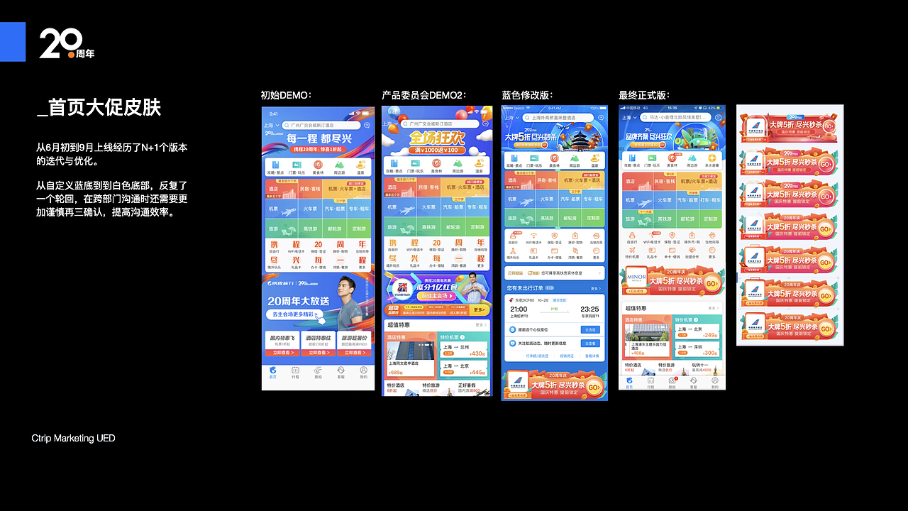 [2019攜程]20周年項目一期視覺回顧（圖ZMjE5NTA1NjQw） - PPT/Keynote - 站酷設計師葉老綿原創(chuàng)素材 - 站酷ZCOOL