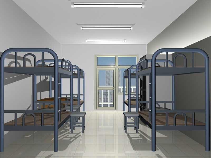 3d练习作品 我们的寝室