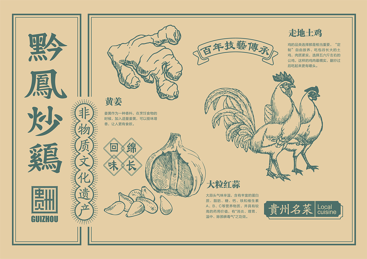 黔凤炒鸡（图ZMjMxNjc5MzQ4） - 品牌 - 站酷设计师NEERU灵睿原创素材 - 站酷ZCOOL