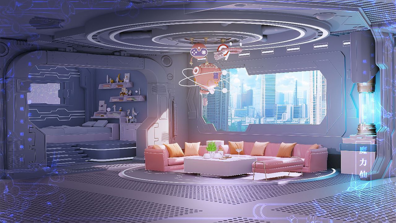 vup虚拟直播间场景定制