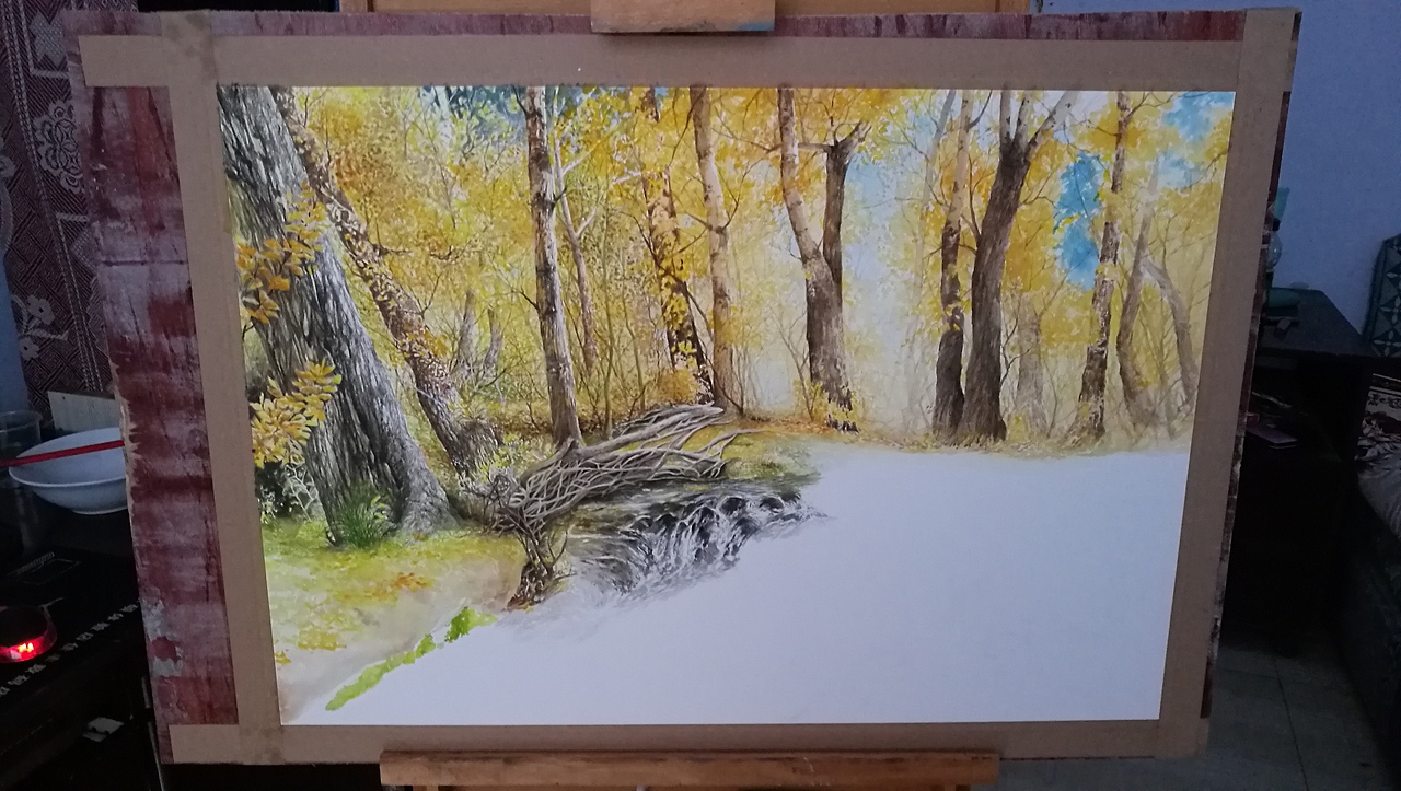 秋天的树林（图ZMTgyMTcxNTEy） - 绘画 - 站酷设计师一生梦里原创素材 - 站酷ZCOOL