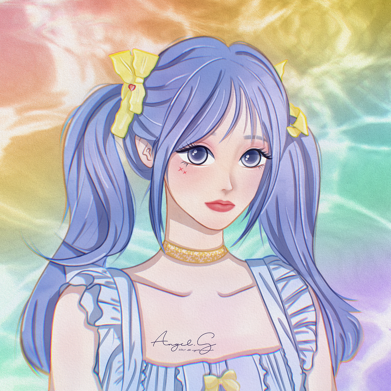 iPad｜人物头像上色总结（图ZMjQxMDU3Nzcy） - 艺术插画 - 站酷设计师EDANNA原创素材 - 站酷ZCOOL