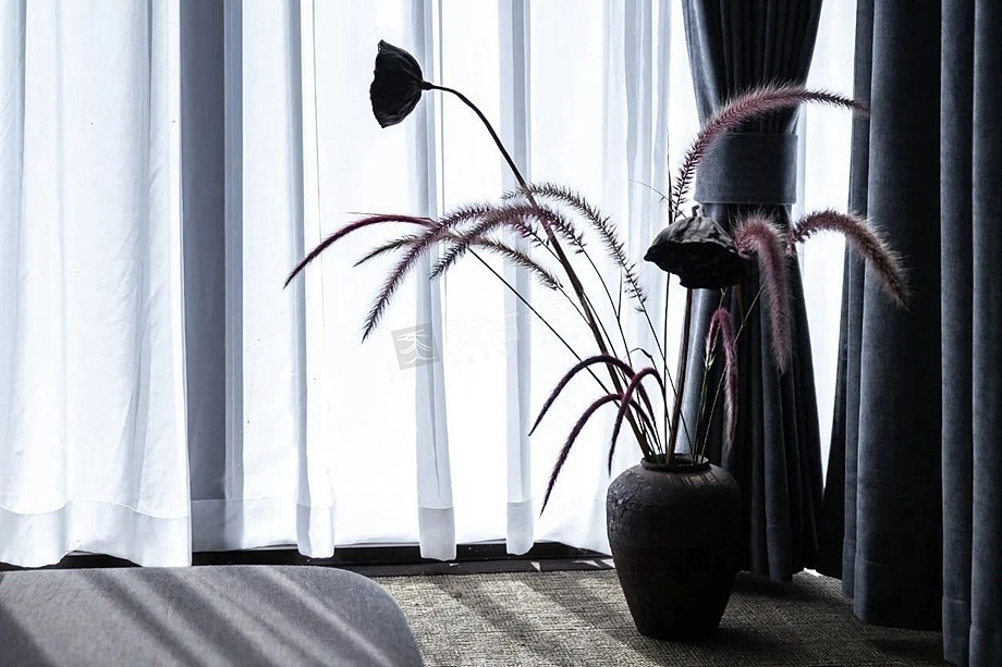 龙湖紫云台大平层设计方案,新中式风格装修完工实景图