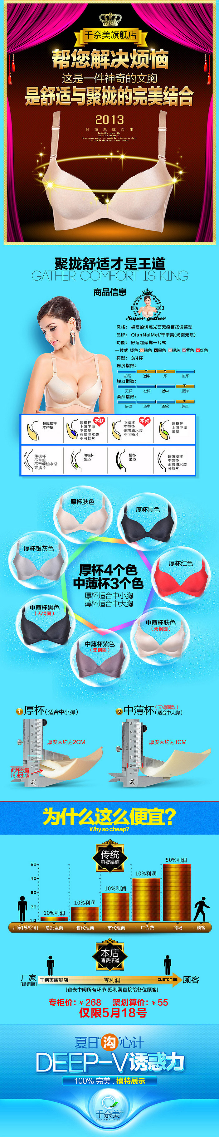淘宝天猫 内衣聚划算详情页 策划摄影设计 广州壹像素（图ZOTYxNTYzNg==） - 电商 - 站酷设计师壹像素原创素材 - 站酷ZCOOL
