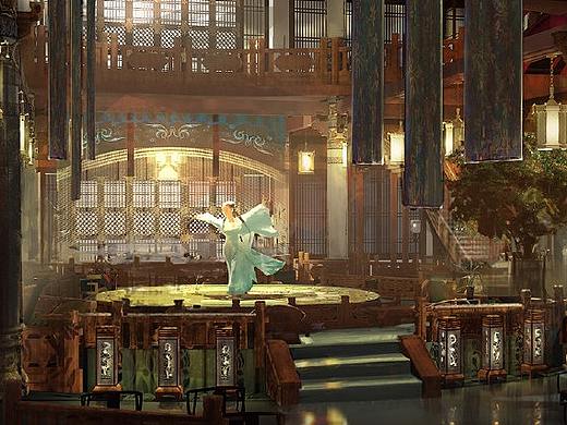 古装戏——大殿设计概念图（内/外景）