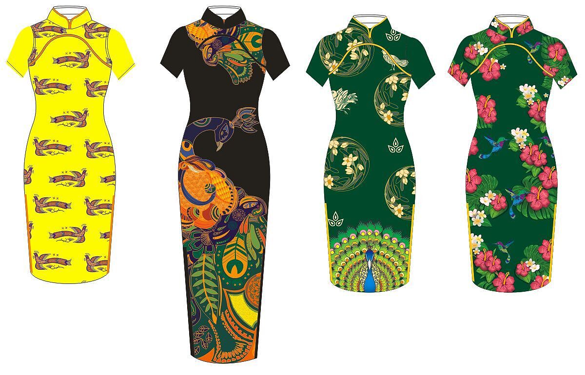 旗袍设计|服装|其他服装|祖传设计_原创作品-站酷zcool