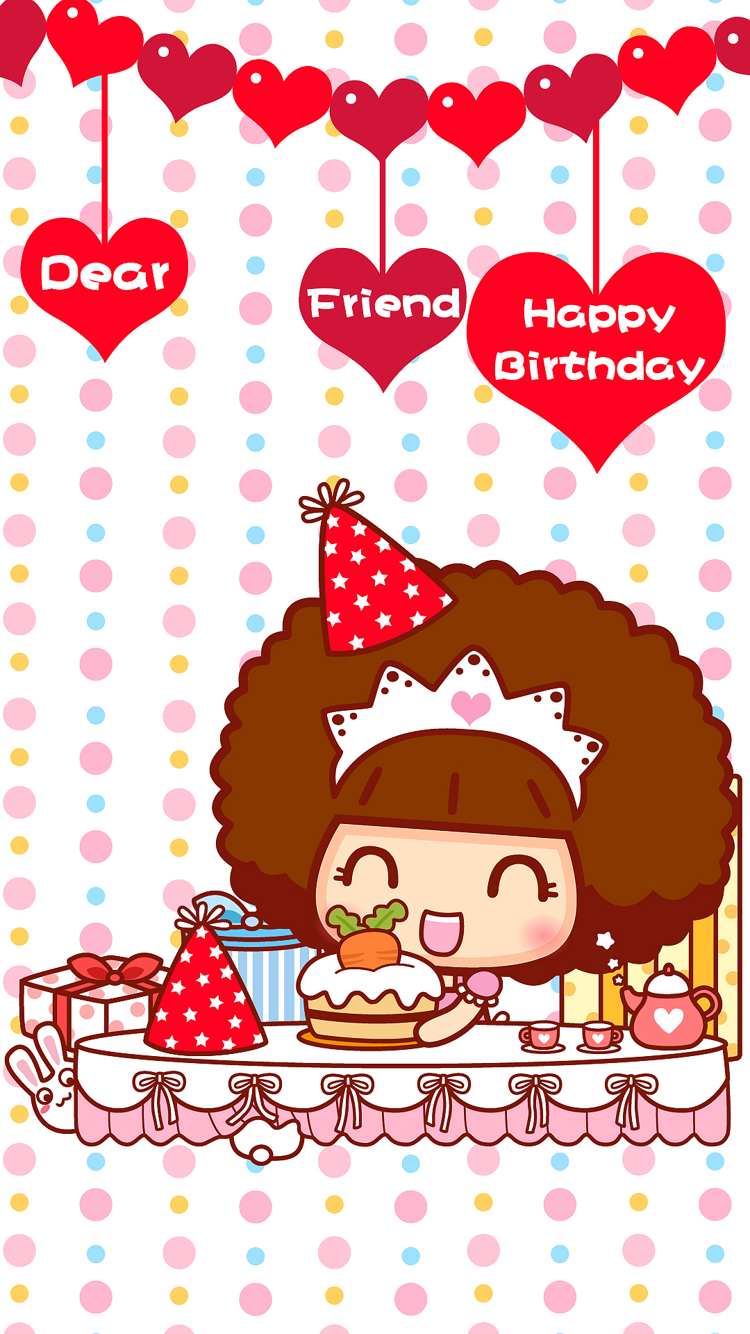 摩丝摩丝生日插画图库