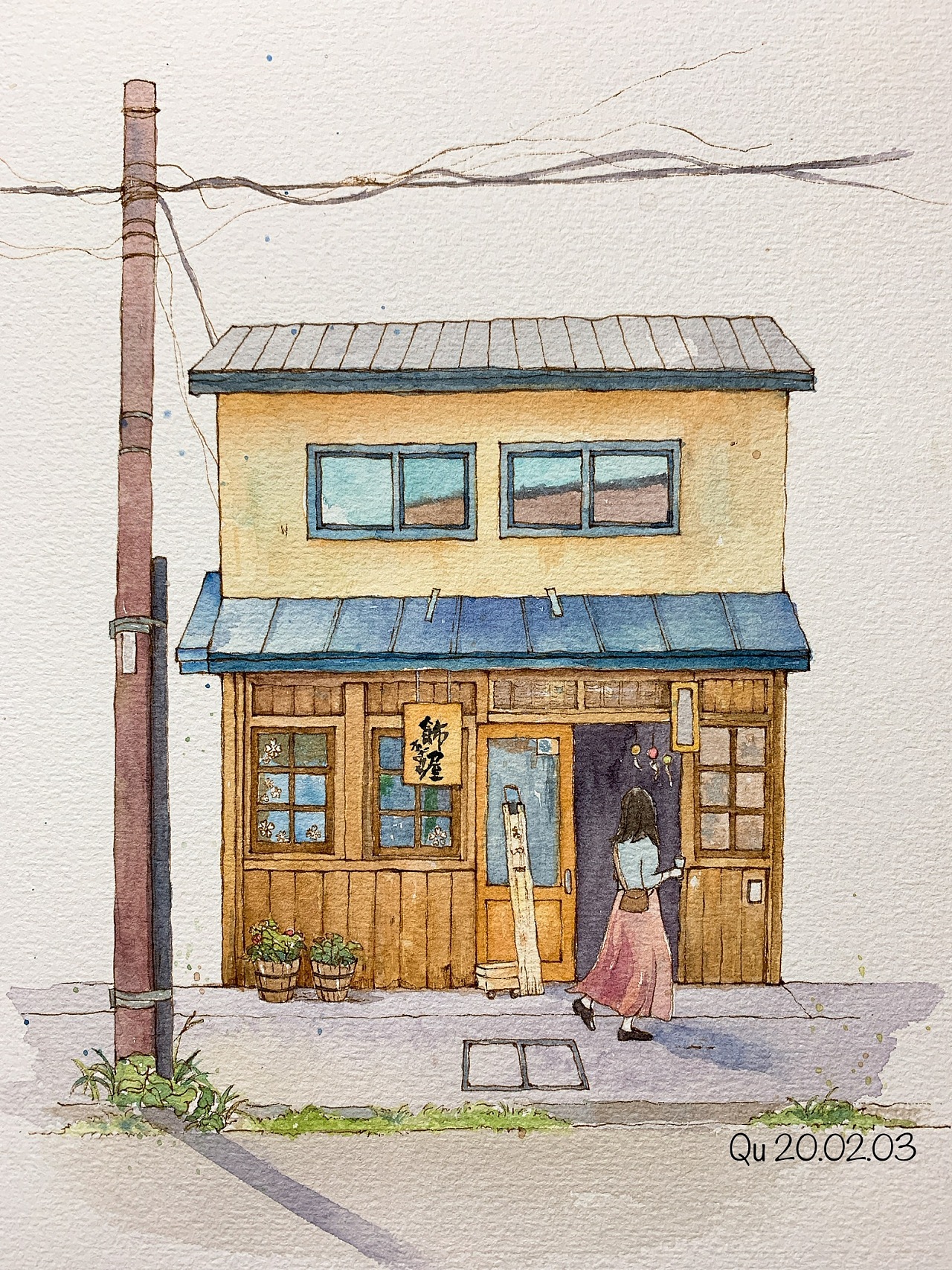 画一座湖南农村的房子|插画|儿童插画|小眼观雁 - 原创作品 - 站酷 (ZCOOL)