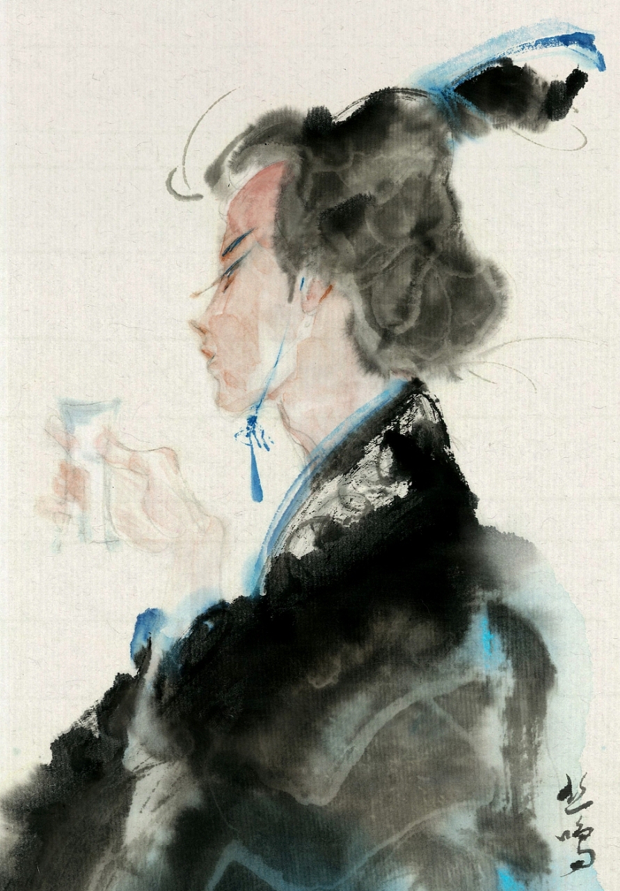 秋分水墨九宫涂