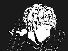 字体设计+人物手绘