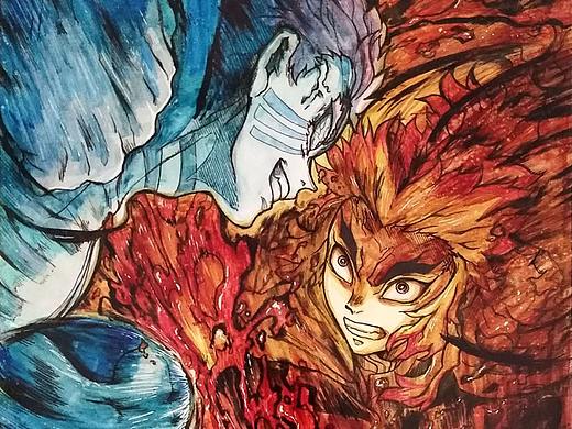 鬼滅之刃馬克筆練習(xí)（個(gè)人主頁(yè)-ZNTAzMTg5NjQ=） - 創(chuàng)作習(xí)作 - 站酷設(shè)計(jì)師HF的子彈原創(chuàng)素材 - 站酷ZCOOL