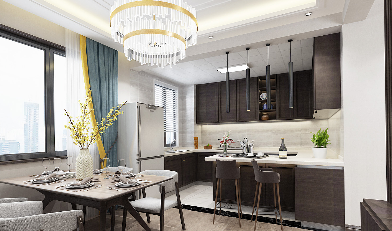 现代简约风格客餐厅