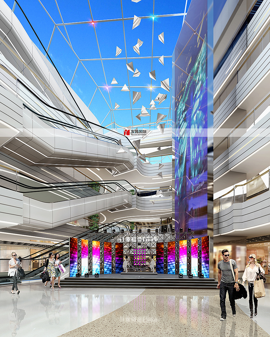【友昌设计案例】辽阳万嘉城市广场（图ZMjA0ODY2Mzg4） - 家装设计 - 站酷设计师友昌商业设计原创素材 - 站酷ZCOOL