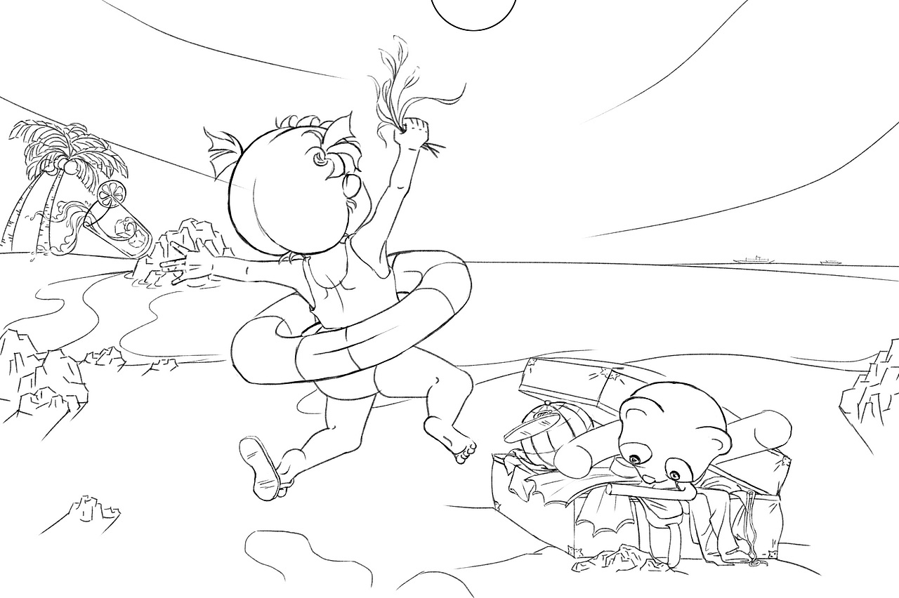 夏日浪漫&最愛（圖ZMzA0NDcxNDIw） - 概念設定 - 站酷設計師艾小卡原創(chuàng)素材 - 站酷ZCOOL