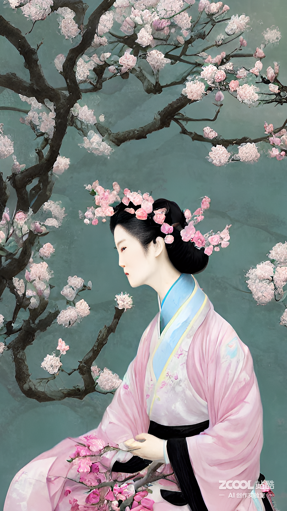 #AI创作实验室#如梦令·无计挽韶光（图ZMzIzODE3MjMy） - AI作品 - 站酷设计师拿铁不加糖Pro原创素材 - 站酷ZCOOL