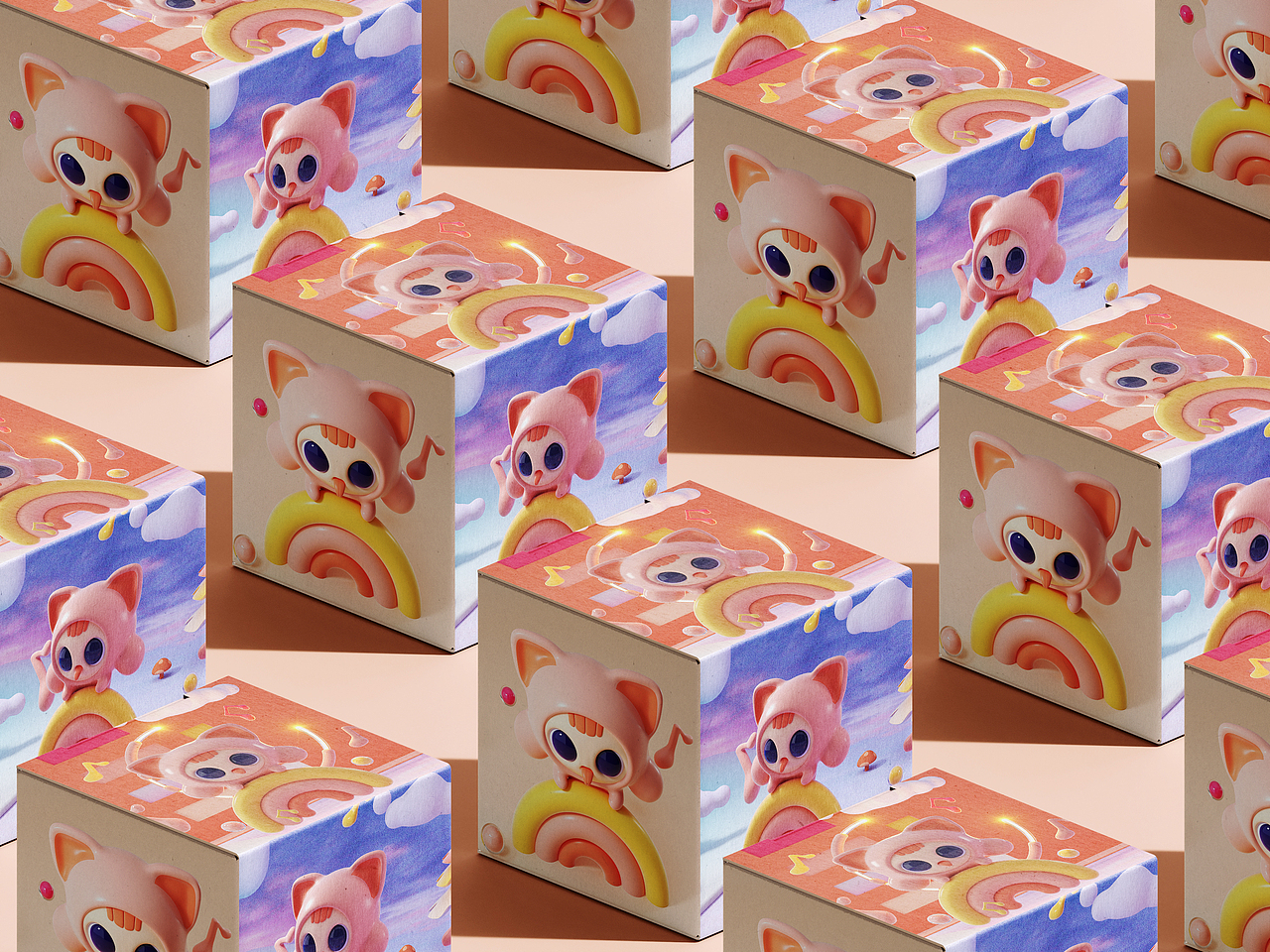 【IP形象渲染】周边延展设计案例（图ZMjk5MjA4MjIw） - 人物/生物 - 站酷设计师AYE阿也原创素材 - 站酷ZCOOL