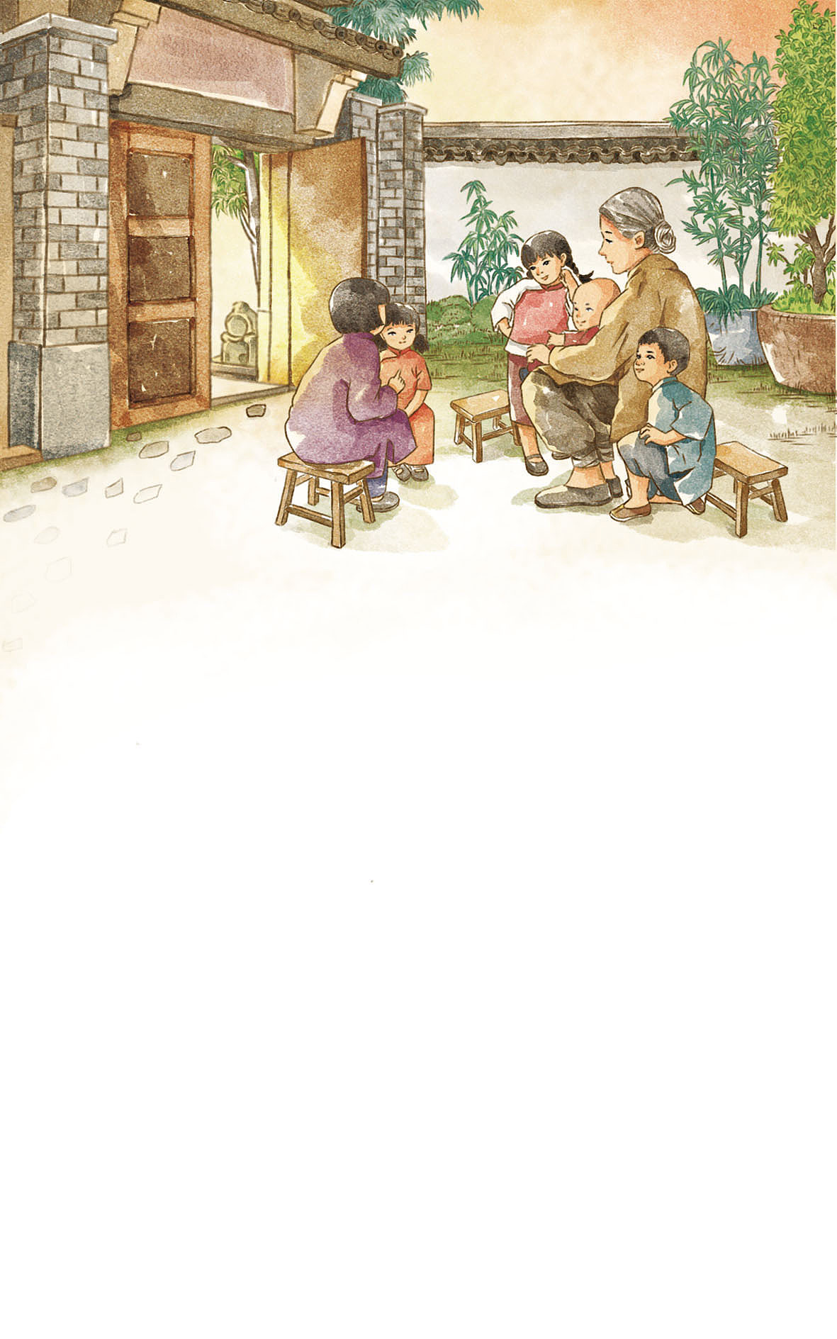 故事插画-城南旧事