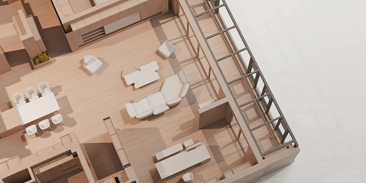 几何共社丨330m²顶层平墅，沉静疗愈的居心之所（图ZMzU2NjIyNTQ0） - 家装设计 - 站酷设计师黑米洲原创素材 - 站酷ZCOOL