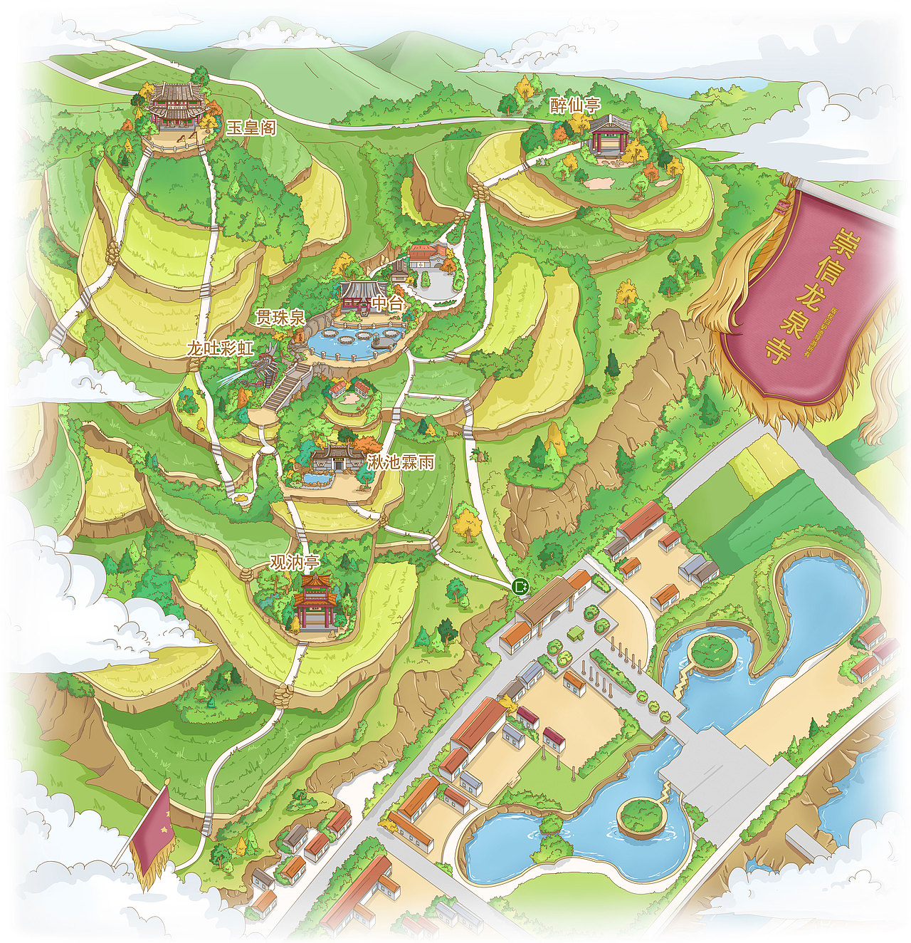 地图插画集-商业插画