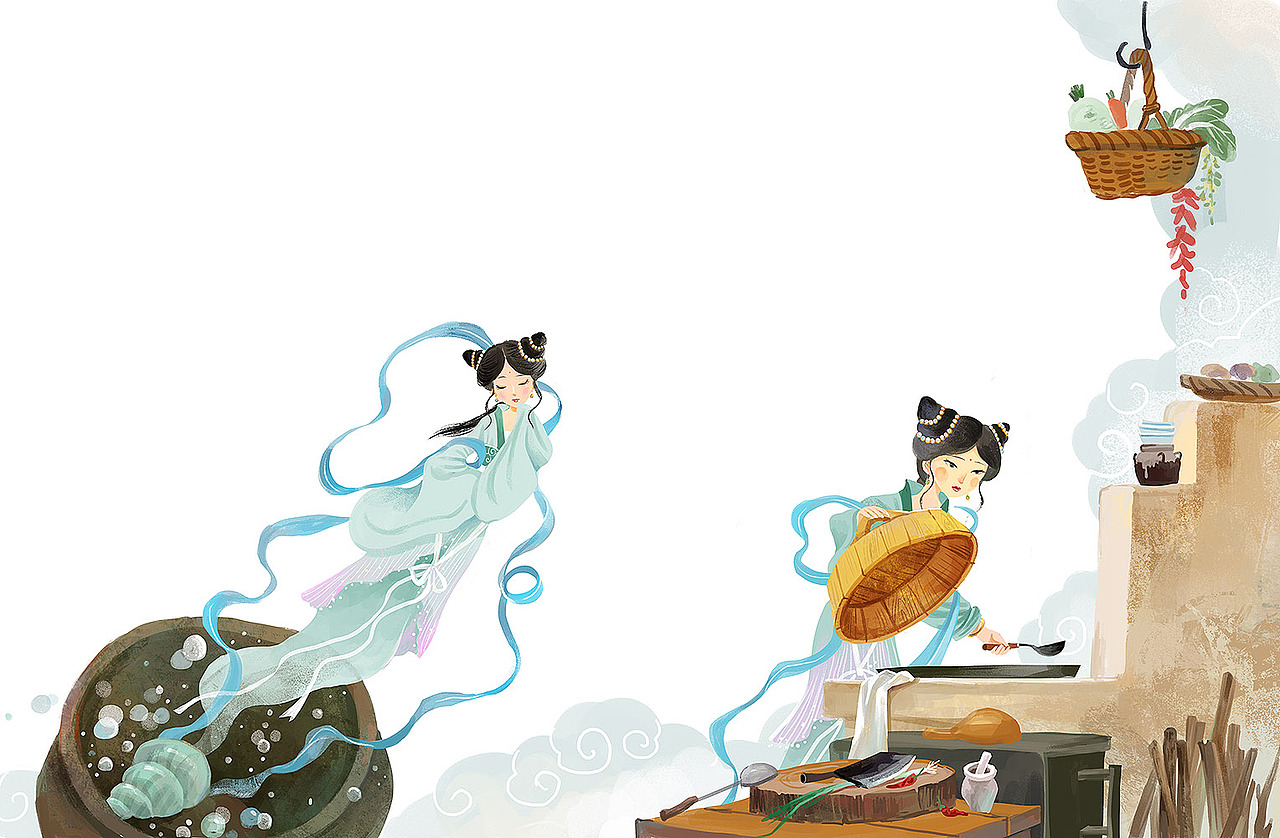 插图中国民间故事（图ZMzMxMzIyNzUy） - 儿童插画 - 站酷设计师AmeiLili原创素材 - 站酷ZCOOL