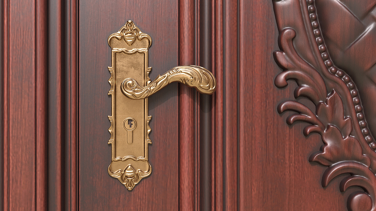 №332雕花木门建模渲染教程（图ZMzA4MzIyMTA0） - 生活用品 - 站酷设计师古色谷香原创素材 - 站酷ZCOOL