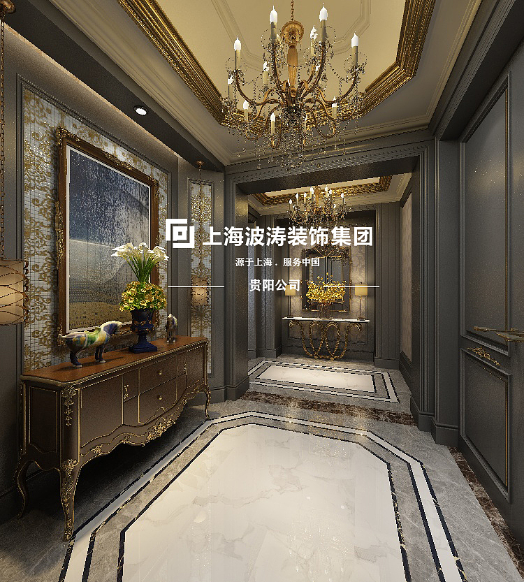 法式风格，450平方米，金碧辉煌的烂漫气息