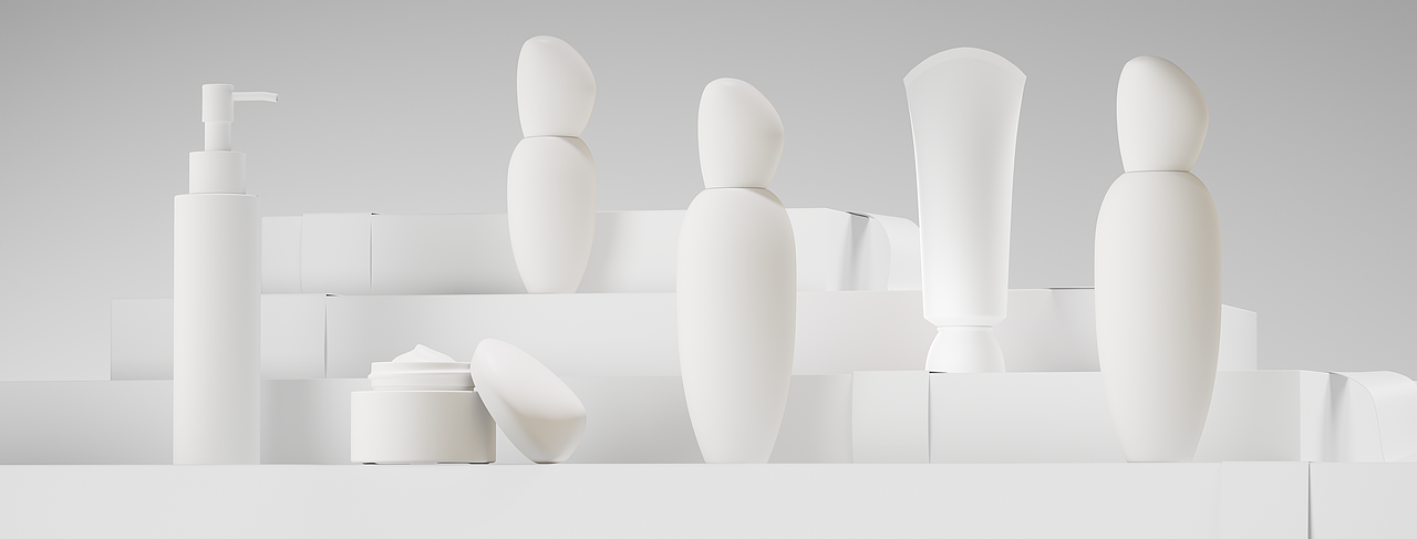 BLENDER 幂后护肤品系列海报渲染