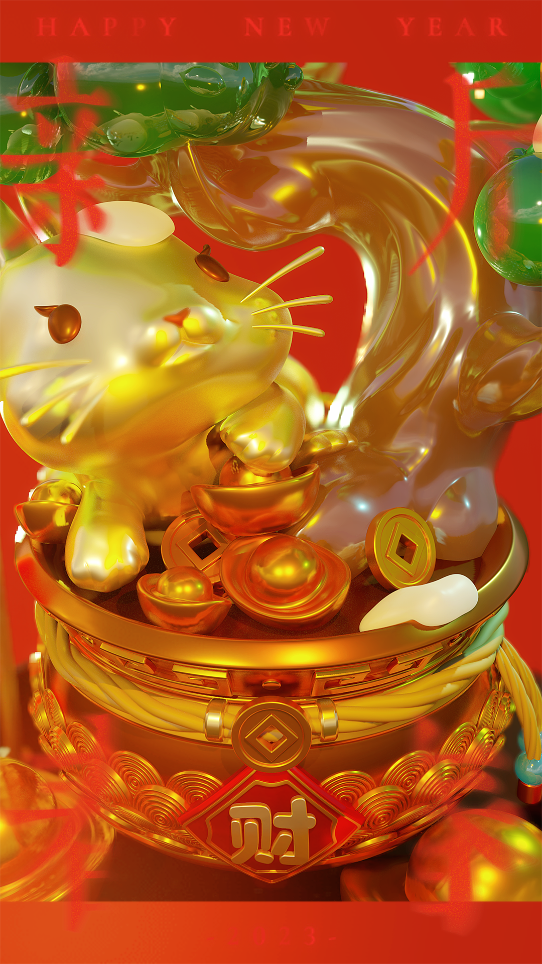 财神兔贺岁（含建模过程）（图ZMzI4MzMyMjA0） - 人物/生物 - 站酷设计师九方CG原创素材 - 站酷ZCOOL